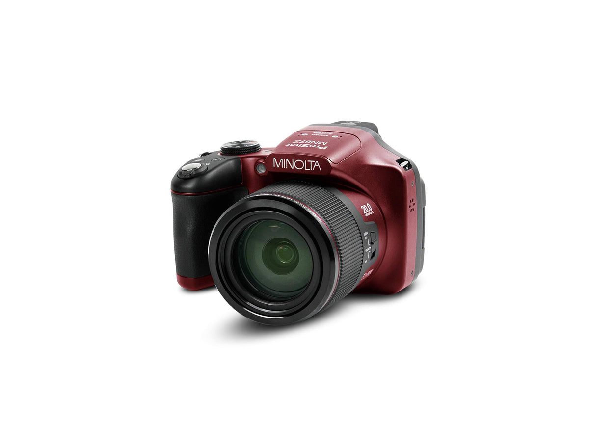 20.0-Megapixel 1080p Full HD 67x Optical Zoom Wi-Fi Bridge Camera (Red) F891