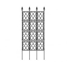 3 Pack Rustproof Metal Garden Trellis (White, Large) R8111