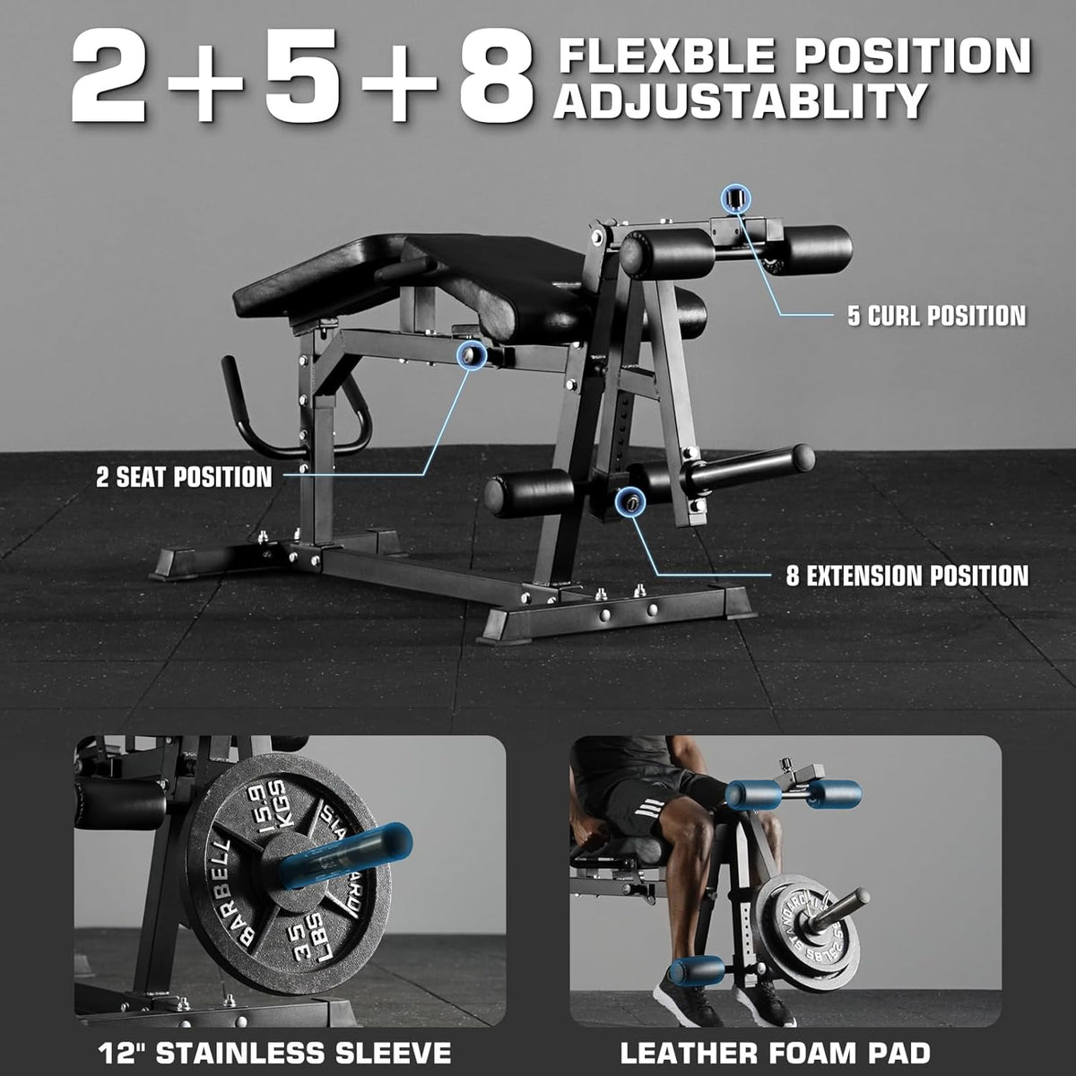 Leg Extension and Leg Curl Machine M133171