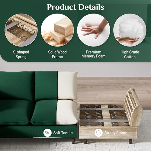 Cream White Oversized Chenille 6-Seater Sectional Sofa B21584