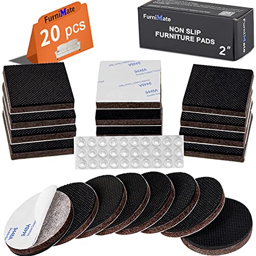 20 Pieces 2" Self Adhesive Furniture Pads with 30 Bumper Pads J603