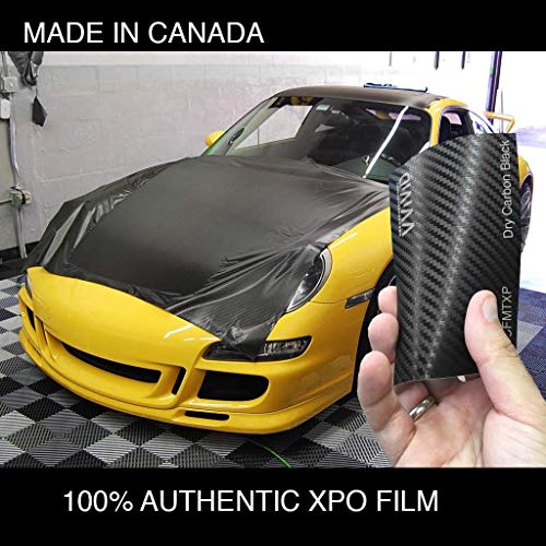Black Carbon Fiber 5ft x 1ft Car Wrap Vinyl Roll G9366