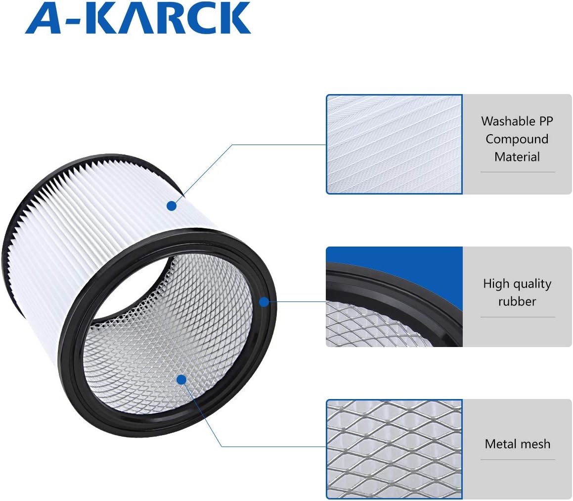 2 Pack Cartridge Filter for Shop Vac M396
