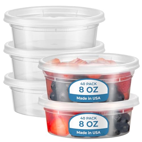 24 Pack 32 oz Deli Containers with Lids U40383