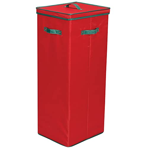 Medium Red Christmas Tree Ornament Storage Box P761