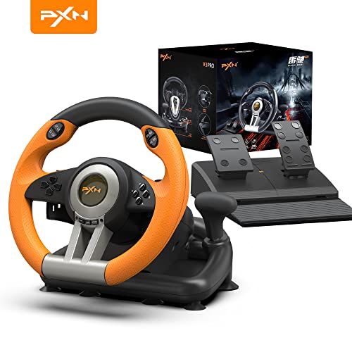 Racing Wheel Gaming Steering Wheel 180 Degree Driving Wheel with Pedal Z63351