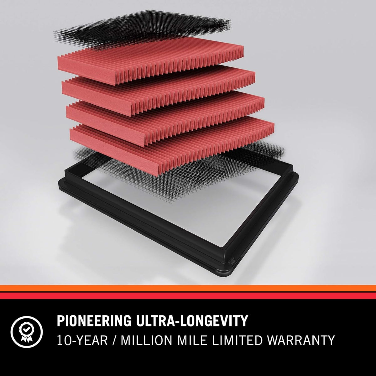 Engine Air Filter Compatible with 2016-2019 Honda Civic L4 2.0L, Pack of 2 W473