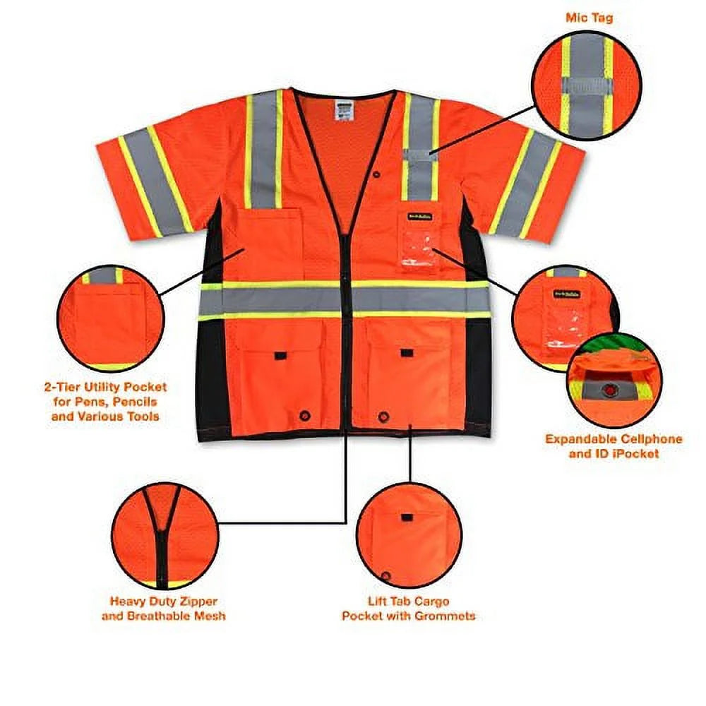 ANSI Class 3 Safety Vest T369