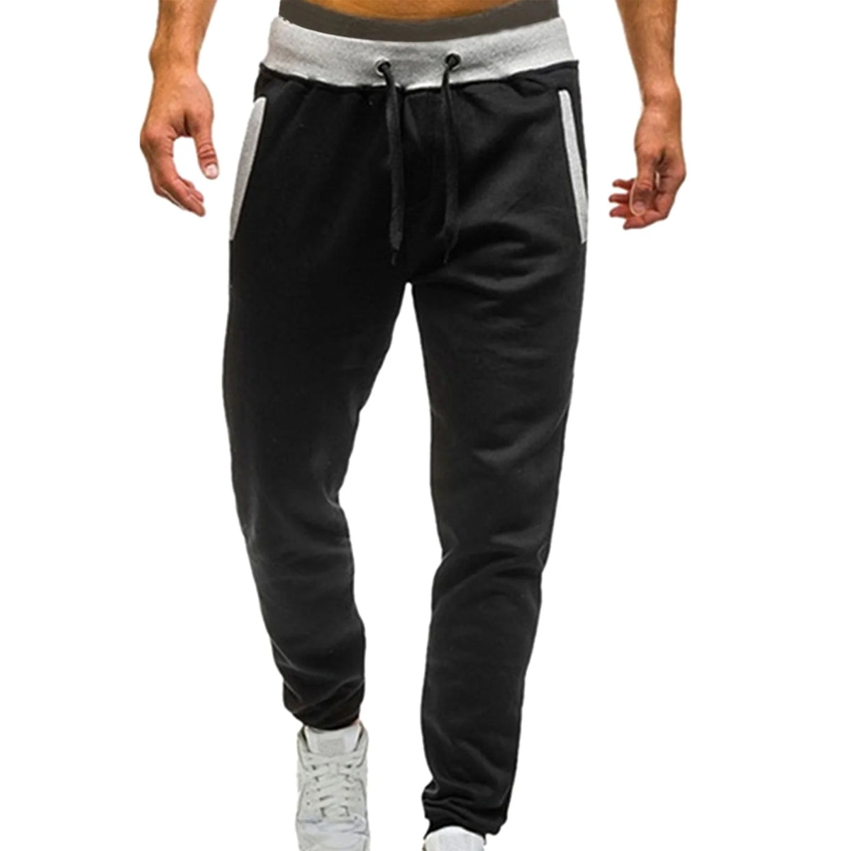 Men's Casual Jogging Pants, Polyester Sweatpants with Pockets N37251
