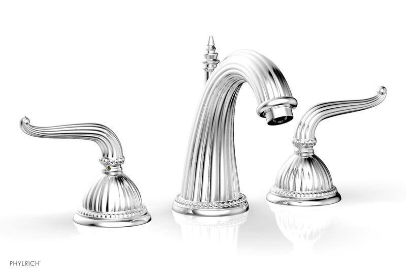 Three Hole Widespread Bathroom Faucet with Lever Handles F1722