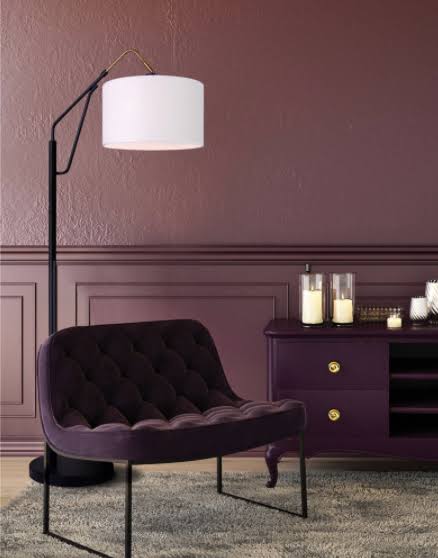 Black and Gold Floor Lamp E9855