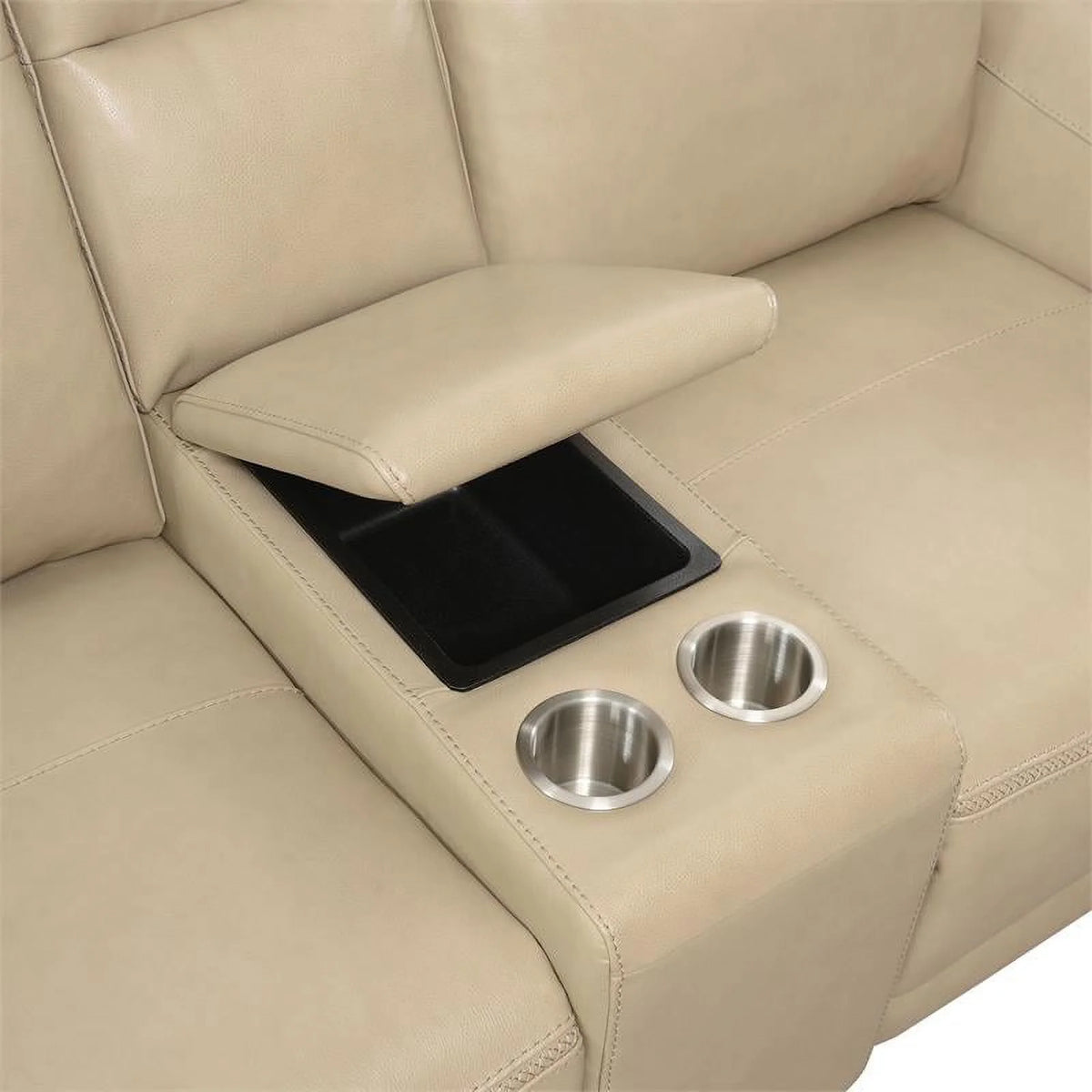 Beige Leather Power Reclining 3-Piece Set X660