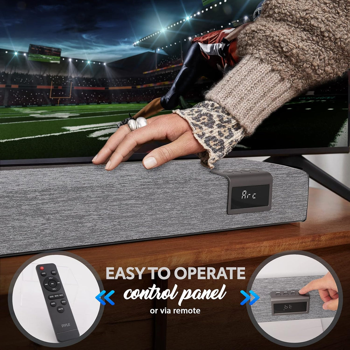 60W 35" Bluetooth Sound Bar with Remote Control R979